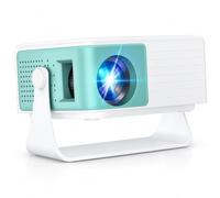 WOLFANG Mini Proyector Portátil, projetor Soporte 360°, Keystone Automático | 720P nativo, entrada 1080P, 200 lúmenes ANSI, zoom 50 %, HDMI/USB/TF, cine en casa y noches de Halloween