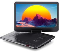 WOLFANG Reproductor de DVD portátil de 17,5 Pulgadas con Pantalla Grande HD de 15,6", batería de 5000 mAh, sin restricción Regional, Dos Altavoces estéreo, Compatible con Tarjeta USB/SD/Sync-TV