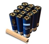 Wolfbarco - 12 rollos de cinta térmica de cera mejorada de resina de 110 mm x 74 m, compatible con impresoras Zebra, TEC, INTERMEC, Citizen, TSC, GODEX, ARGOX