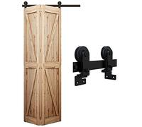 WOLFBIRD 1M/3.3FT Bi-Folding Herraje para Puerta Corredera Kit de Accesorios para Puertas Correderas Plegable Kit Para Aberturas de Puerta de 70-80cm
