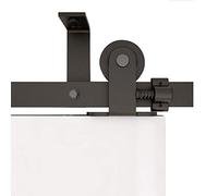 WOLFBIRD 274CM /9FT Techo Montado Herraje para Puerta Corredera Kit, Accesorios para Puertas Correderas, El kit de Riel Para Puerta de Granero Adapta A Una Puerta de Madera, Forma de T