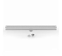 WOLFBIRD 70CM Desagüe de Ducha de Acero Inoxidable，Canaleta de Ducha de Sifón con Dispositivo Desodorante y Filtro de Pelo, Canal de Drenaje de