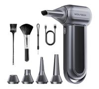 WOLFBOX MF100 plumero eléctrico de aire-150000RPM Super Power inalámbrico plumero de aire, motor sin escobillas recargable, 3-Gear ajustable soplador de polvo para el ordenador, teclado, casa y coche