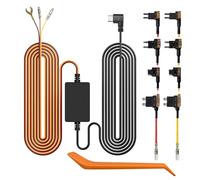 WOLFBOX USB-C 4A Acc Hardwire Kit 3,5 m para todas las cámaras WOLFBOX Dashcams, convierte 12 V-24 V en 5 V, con protección de descarga de batería