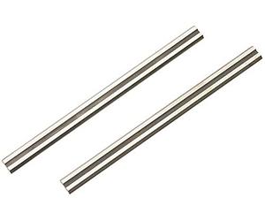 wolfcraft 2 cuchillas reversibles de cepillo, 82,7 mm I 4111000 I Para el mecanizado de maderas duras y blandas