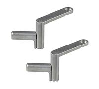 wolfcraft 2 dispositivos de sujeción rápida I 6176000 I Para la fijación rápida de piezas en todas las mesas con orificios de 20 mm