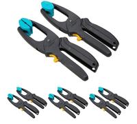 wolfcraft 2 pinzas de carraca MINI I 3453000 I Para trabajar con fuerza de sujeción dosificable, ideal para el hogar y las manualidades (Paquete de 4)