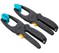 wolfcraft 2 pinzas de carraca MINI I 3453000 I Para trabajar con fuerza de sujeción dosificable, ideal para el hogar y las manualidades