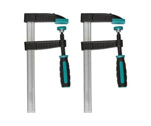 wolfcraft 2 sargentos de tornillo, 200 mm I 8646000 I Para numerosas aplicaciones de sujeción, ideal para proyectos de bricolaje