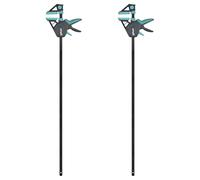 wolfcraft 2 Sargentos monomanual PRO Ergo - Fuerza de sujeción 150 kg- 8678060 - El cómodo sargento para todo tipo de usos - ancho de sujeción 915mm