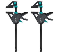 wolfcraft 2 Sargentos monomanual PRO MAX - 8666060 - El sargento de gran fuerza para las máximas exigencias profesionales - ancho de sujeción 300mm