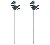 wolfcraft 2 Sargentos monomanual PRO MAX - 8668060 - El sargento de gran fuerza para las máximas exigencias profesionales - ancho de sujeción 915mm