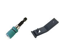 Wolfcraft 2411000Portapunta magnético y limitador de profundidad 60 mm + 4045000Levantador de paneles de pladur con gancho de tracción 215 x 75 x 15 mm, multicolor