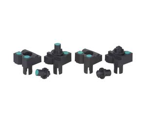 wolfcraft 4 mordazas con puntas para pintar I 6166000 I Complemento para fijar y mecanizar piezas en todas las mesas con orificios de 20 mm