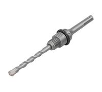 wolfcraft Adaptador SDS-Plus con broca centradora para coronas de perforación con broca de carburo I 5428000 I Accesorios para coronas de perforación con broca de carburo