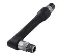 Wolfcraft - Atornillador Manual Angular de 90° con 2 Portapuntas, Enganche Hexagonal 1/4", para Puntos de Difícil Acceso y Espacios Reducidos (109mm)