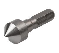 wolfcraft Avellanador cónico, Ø 12 mm, vástago hexagonal I 2576000 I Para el avellanado preciso de agujeros taladrados, para uniones atornilladas al ras en madera, metal no férreo y plástico