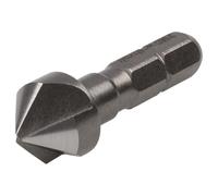 wolfcraft Avellanador cónico HSS, Ø 12 mm, vástago hexagonal I 2580000 I Para un avellanado preciso de agujeros taladrados, para uniones atornilladas al ras en metal y plástico
