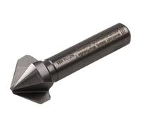 wolfcraft Avellanador cónico HSS, Ø 16 mm, vástago redondo I 2506000 I Para un avellanado preciso de agujeros taladrados, para uniones atornilladas al ras en metal y plástico