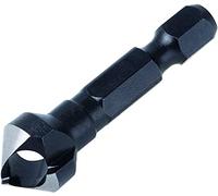 wolfcraft Avellanador desbarbador, Ø 12 mm, vástago hexagonal I 4372000 I Para desbarbar y avellanar agujeros taladrados en madera, metal no férreo y plástico