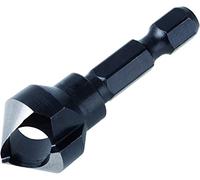 wolfcraft Avellanador desbarbador, Ø 16 mm, vástago hexagonal I 4373000 I Para desbarbar y avellanar agujeros taladrados en madera, metal no férreo y plástico