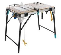 wolfcraft Banco para máquinas MASTER cut 2600 I 6918000 I El banco multifuncional, plegable y transportable para todos tus proyectos I 6 funciones en un solo producto I Estación de trabajo profesional