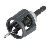 wolfcraft Broca con avellanador y tope de profundidad I 4392000 I Perforado previo y avellanado en un paso