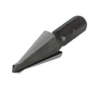 wolfcraft Broca cónica para chapa HSS, Ø 4-12,2 mm, vástago hexagonal I 4393000 I Para el taladrado y el desbarbado de metal y plástico sin escalonamientos