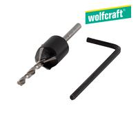 Wolfcraft broca de perforación previa con avellanador, Ø 3,5-6 mm i