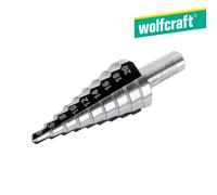 Wolfcraft Broca escalonada 2585000 HSS Ø 8–35 mm vástago redondo para metal y plástico