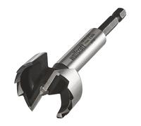 Wolfcraft Broca de taladro Forstner 3310000 acero Ø 35 mm vástago hexagonal para madera
