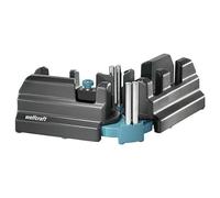 wolfcraft Caja de ingletar y falsa escuadra I 6948000 I Producto 2 en 1 para piezas (hasta 70 mm de altura) I Para medir y cortar ingletes para cualquier proyecto sin polvo, ni ruido y fácil