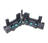 wolfcraft Caja de ingletar y falsa escuadra PRO I 6956000 I Solución 2 en 1 para rodapiés a la medida exacta