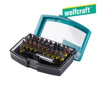 Wolfcraft Caja de puntas 2975000 – PH/PZ, TORX® (T), hexágono interior – 32 piezas
