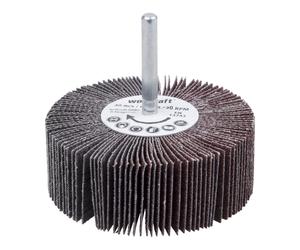 Wolfcraft cepillo abrasivo a láminas, grano 60, Ø 80 mm