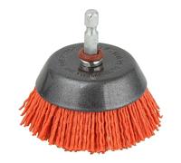 wolfcraft Cepillo de copa de alambre de nylon, agresivo I 1506000