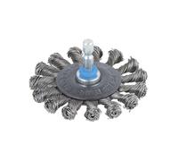 wolfcraft cepillo de disco de alambre de acero, trenzado I 2119000