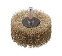 wolfcraft Cepillo para estructurar madera, Ø 80 mm I 2265000 I Para la estructuración de superficies de madera