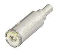 wolfcraft Corona de perforación de diamante "Ceramic" con broca centradora y vástago I 5922000 I Para instalaciones sanitarias y eléctricas en azulejos y baldosas; profundidad de corte: 45 mm