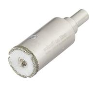 wolfcraft Corona de perforación de diamante "Ceramic" con broca centradora y vástago I 5924000 I Para instalaciones sanitarias y eléctricas en azulejos y baldosas; profundidad de corte: 45 mm