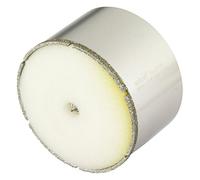 wolfcraft Corona de perforación de diamante "Ceramic" con broca centradora y vástago I 5933000 I Para instalaciones sanitarias y eléctricas en azulejos y baldosas; profundidad de corte: 45 mm