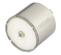 wolfcraft Corona de perforación de diamante "Ceramic" con broca centradora y vástago I 5940000 I Para instalaciones sanitarias y eléctricas en azulejos y baldosas; profundidad de corte: 45 mm
