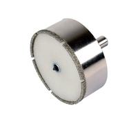 wolfcraft Corona de perforación de diamante "Ceramic" con broca centradora y vástago I 8911000 I Para montaje de cajas de enchufe en azulejos y baldosas, profundidad de corte de 25 mm