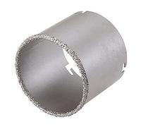 wolfcraft Corona de perforación recubierta de carburo de tungsteno I 3474000 I Para instalaciones sanitarias y eléctricas en paredes de ladrillo y piedra; profundidad de corte: 55 mm