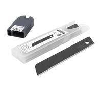 wolfcraft Cuchillas separables PRO SHARP, 25 mm - 5 cuchillas negras con afilado extra, para cúteres de cuchillas separables - 4209000