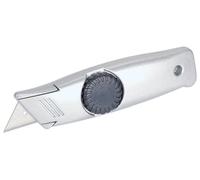 wolfcraft Cúter de múltiples cuchillas fijas con cuchilla trapezoidal I 4155000 I Cúter de cuchilla fija estable