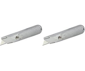 wolfcraft Cúter estándar de cuchillas trapezoidales con cuchilla fija I 4150000 I Cúter de cuchilla fija (Paquete de 2)