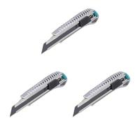 wolfcraft Cúter metálico con cuchillas negras separables de 18 mm "Profi-Sharp" I 4306000 I Para cortar con precisión materiales sólidos (Paquete de 3)