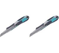 wolfcraft Cúter profesional de doble seguridad de 9 mm I 4285000 I Para cortes y trabajos manuales (Paquete de 2)