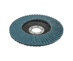 wolfcraft Disco de láminas abrasivo Ø 115 mm, 60 I 5651000 I Para el rectificado basto de superficies metálicas